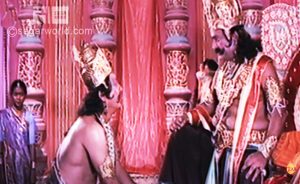 Ravan kicks out the vibhishan from the Lanka