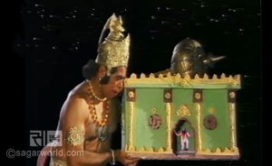 Hanuman broughts the Sushene vaid from the Lanka nagri