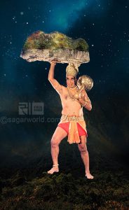 Hanuman brings the Sanjeevani to rescues the life of Lakshman