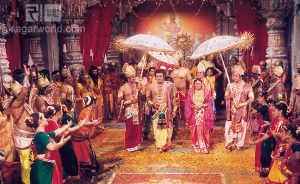 Rama corronated as the king of Ayodhya