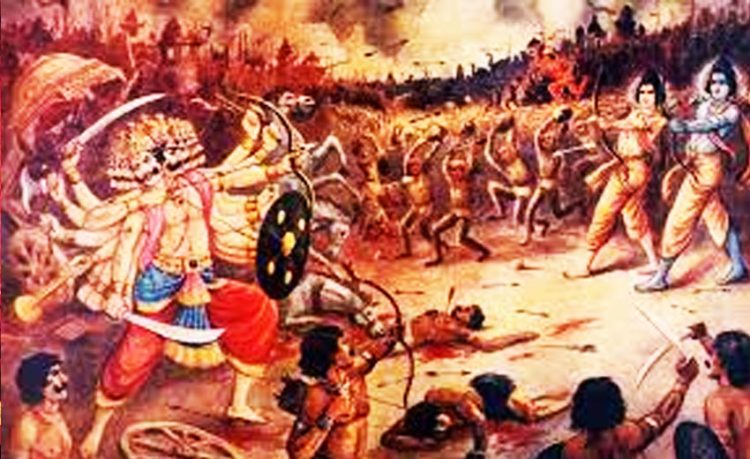 Ravna is killed by Loed Rama in the battlefield