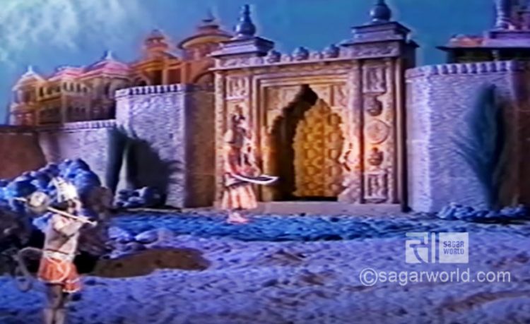 Hanuman reached in lankapuri