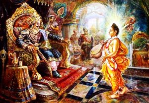 Narad tells the truth about krishna to kans 