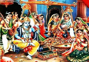 Tuladaan ceremony of Krishna