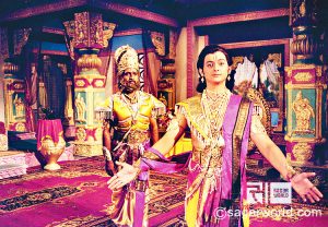 Krishna tellst he story of Vidhur to Akrror