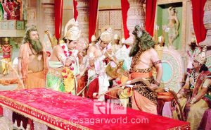 Lord Ram and Lakshman bowed to Lord Parshuram in Sita swayamvar