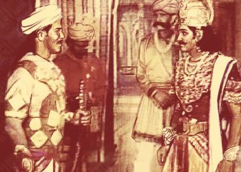 King Roopsen and Bodyguard Virvar