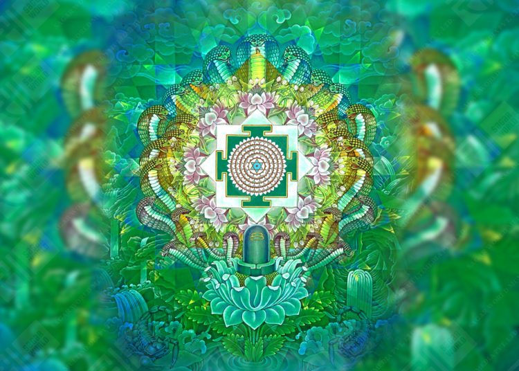 Mahamrityunjaya Mandala Painting – Invoke Lord Rudra